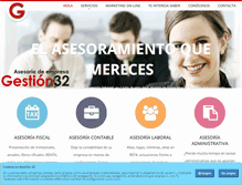 Tablet Screenshot of gestion32.com